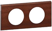 Рамка универсальная Legrand Celiane Corian 2-м. дерево орех картинка